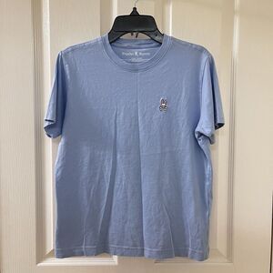 Psycho Bunny Blue Short Sleeve Classic T-Shirt Pima Cotton Boys Size Large 14-16